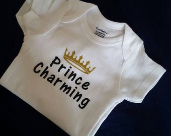 Prince Charming Baby Bodysuit Personalized Prince Charming