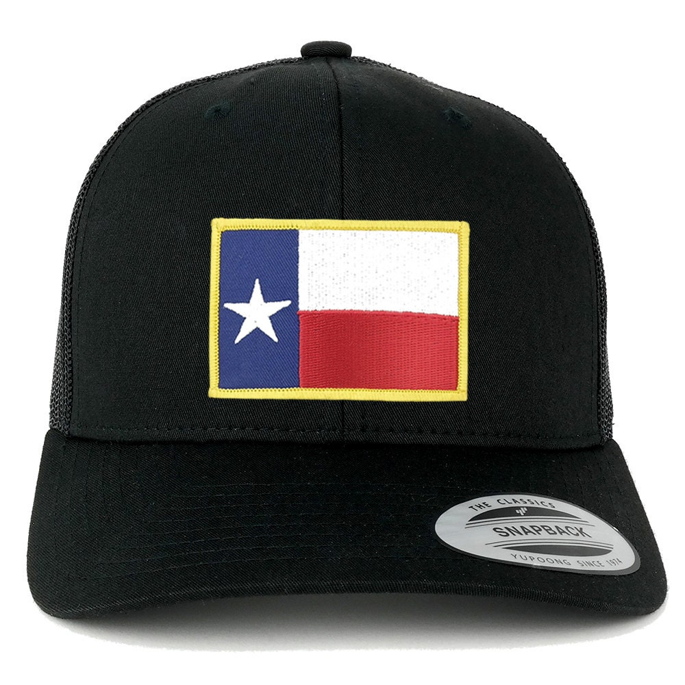 FLEXFIT Texas State Flag Embroidered Iron on Patch Snapback