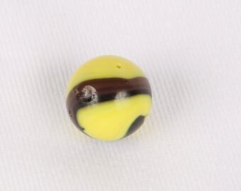 1930's PELTER NLR Bumble Bee Marble, Excellent VTG Cond., 16mm.