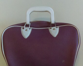 Vintage Purple Bowling Bag.