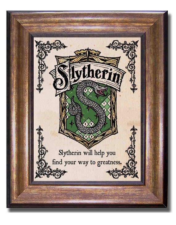 Slytherin House Crest And Motto Harry Potter Vintage Style   Il 570xN.1124795843 6uvn 