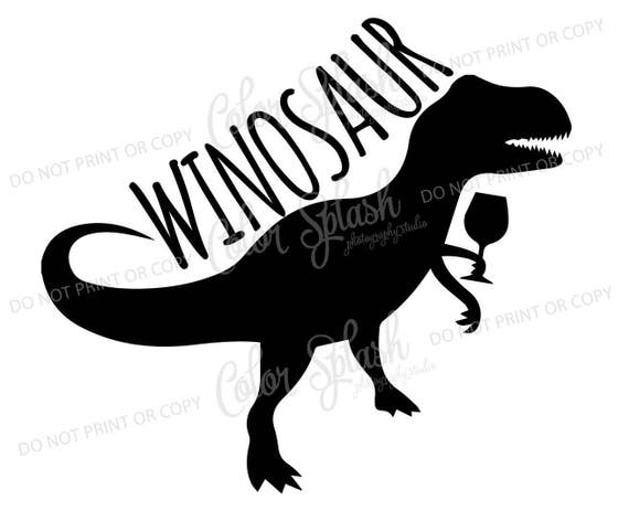 Download winosaur SVG DXF EPS wine dinosaur clipart mom drinking