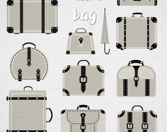 Suitcase clipart Svg, luggage clipart, travel clipart, travel bag clipart, travel, handbag clipart, Digital clipart, bag clipart, luggage