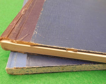 vintage blank notebook journal mid centuary x 2