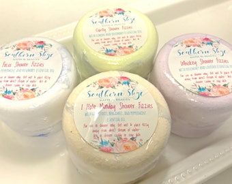 Shower Steamers- Shower Bombs- Shower Discs- Shower Fizzies- Essential Oil- Aroma Therapy