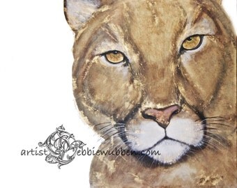 Puma painting Etsy