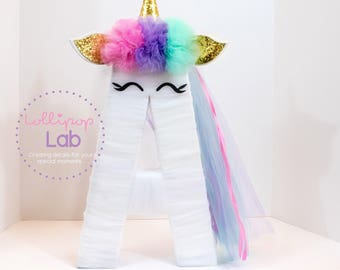 Unicorn letter decoration, Unicorn birthday, Unicorn Decoration, Birthday party, Birthday, Unicorn, Unicorn letters, Decor