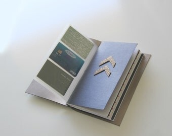 Travelers Notebook Wallet Card Holder Insert. Fauxdori Pockets, Midori Wallet Insert, 30 sleeves, holds up to 60 cards, Midori Wallet Pocket