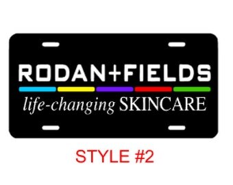 Rodan and Fields Car License Plate Tag, R + F Car Decal, Rodan & Fields, RF Decal, R+F Decal, R+F