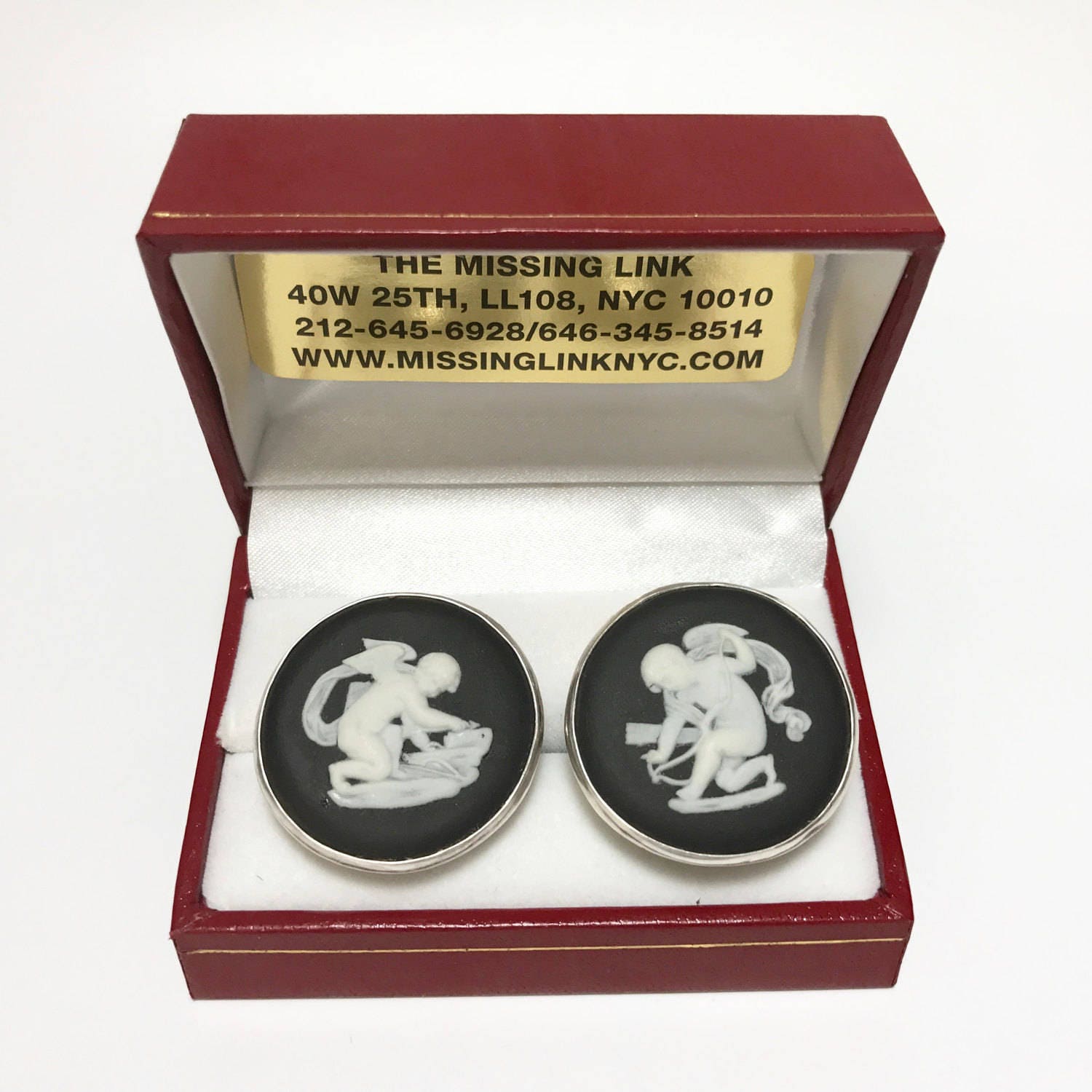 Para Hombre Blanco Sombrero De Chef Cocinar Gemelos /& Caja De Regalo Por Onyx Art