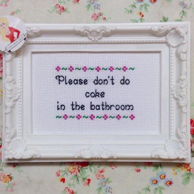 Funny offensive rude cross stitches for sale by CrossStitchBich