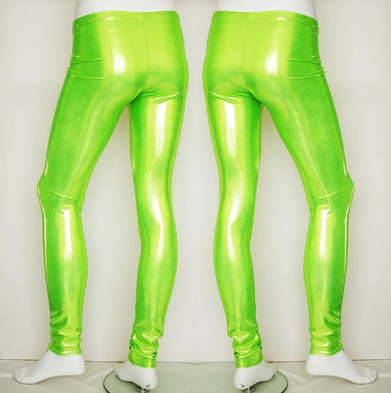 green spandex leggings