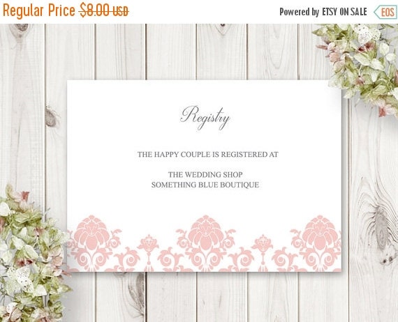diy wedding registry on sale printable wedding registry card floral by diy wedding registry on sale printable wedding registry card floral by