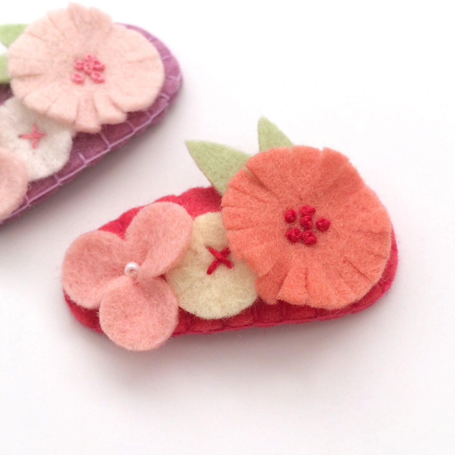 Baby Hair Accessories Flower Felt Hair Clip Baby Hair Clip