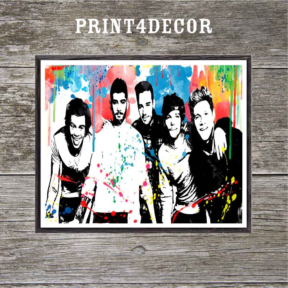 One Direction poster printable 1D print instant by print4decor