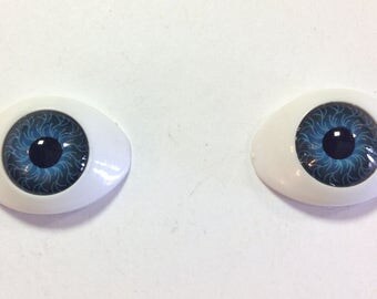 10mm BJD Oval Eyes - Choice of Colour - Doll Making Soft Toy Animal Craft - Sizes are measurements of the Iris