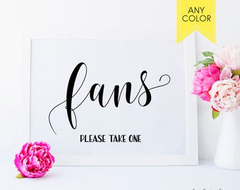 Wedding fan sign Summer wedding sign Fans for wedding Rustic wedding fans Outdoor wedding Beach wedding sign Garden wedding decorations