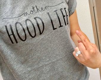 Mother Hood life shirt, Mom of toddlers tee , Funny shirts, Trendy mom shirt, Funny Mom Shirt, New Mom Gift, Gift for Mom, Mothers Day Gift