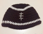 Items similar to Crochet Football Beanie - For any team on Etsy