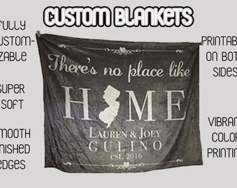 NEW HOME Photo Blanket, Custom Fleece Blanket, Baby Blanket, Photo Blanket, Throw Blanket, Personalized Blanket, Custom Gift