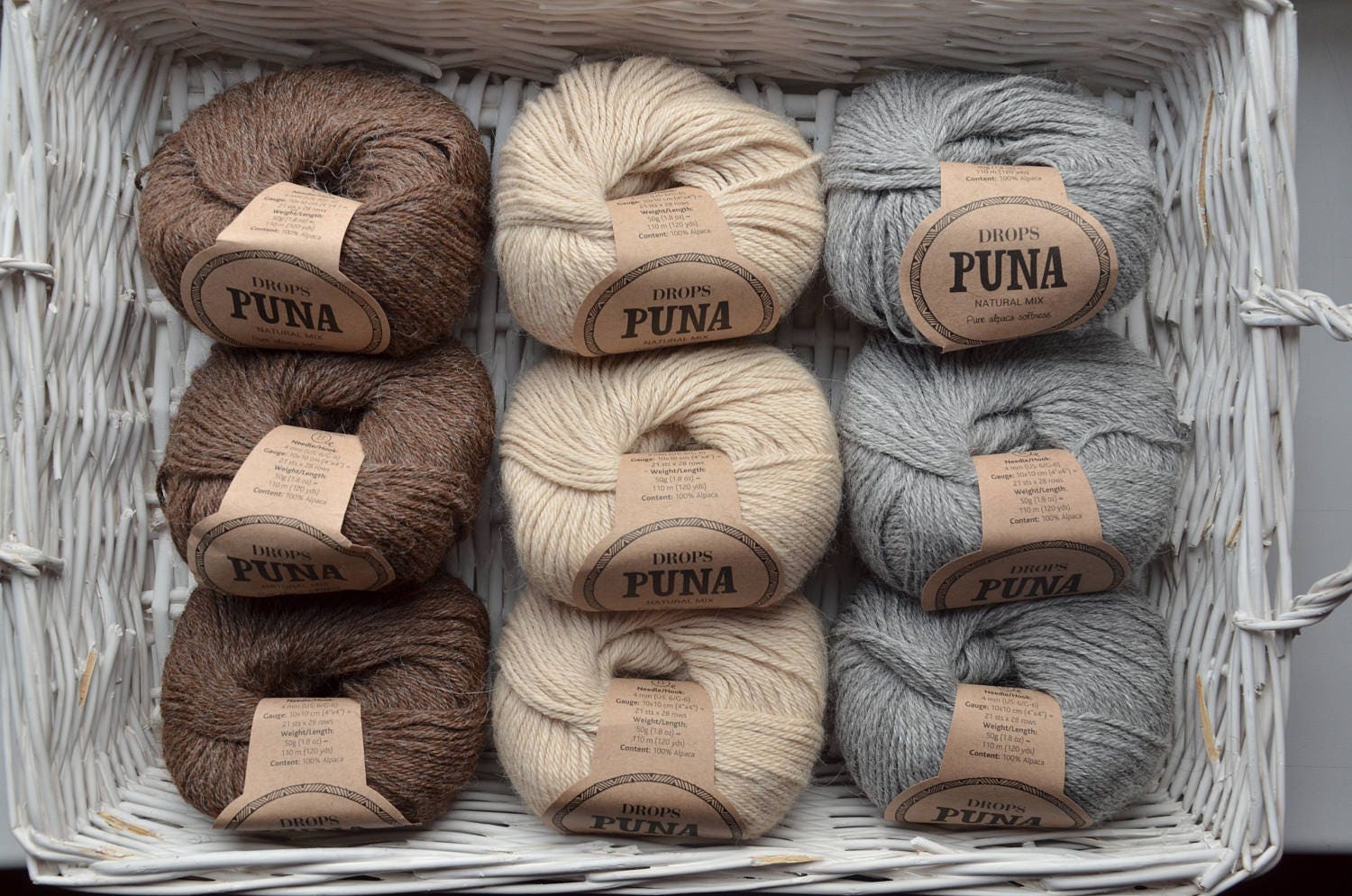 DROPS PUNA 100 Super Fine Alpaca Double Knitting Yarn 50gr 1.8Oz 110 m