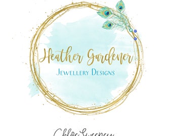 Jewellery Logo, feather logo, Circle Logo, Logo Design