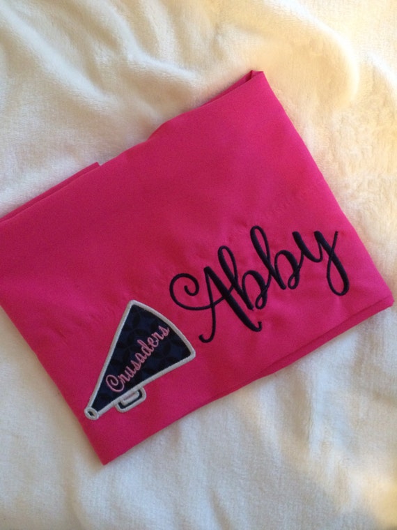 Custom Cheerleading Pillowcase by HappyMonogramming on Etsy