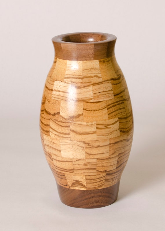 Wood VaseDecorative Wood VaseZebra WoodWalnut by D2woodturning