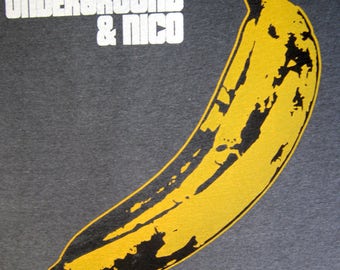The Velvet Underground & Nico Vintage T shirt Andy Wharhol Size Large.