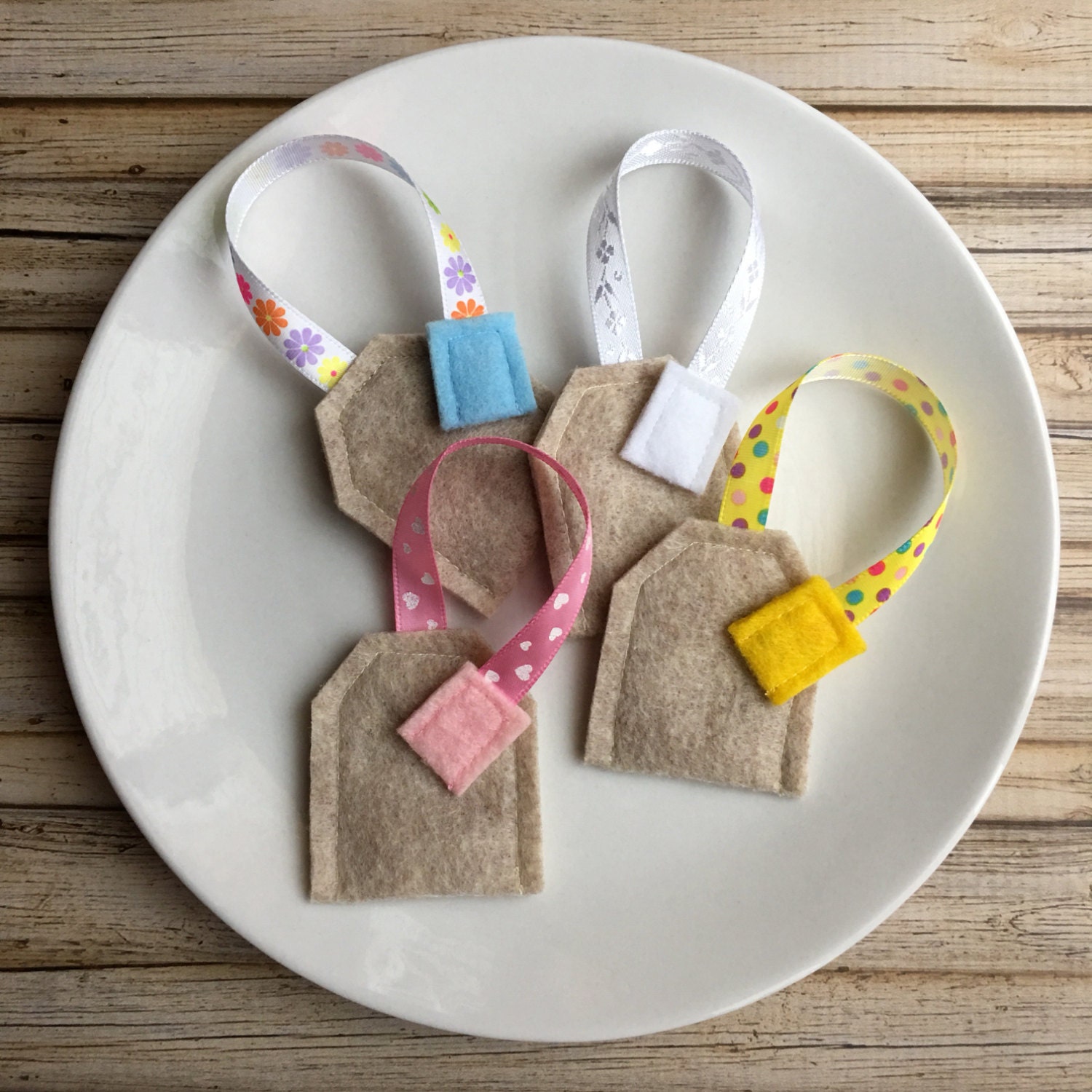 felt tea bags play tea set felt food tea bags by MyrasKitchen