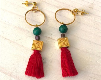 Meandros earrings