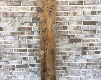 Growth chart, Barn wood growth chart, wood ruler, homemade giant ruler, measuring stick, kids nursery