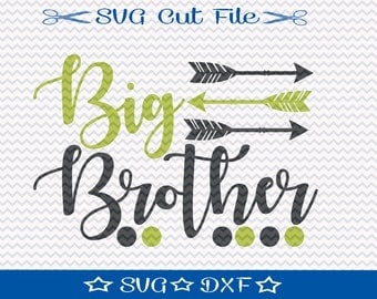 Big Brother SVG File / SVG Cut File for Silhouette / Little Boy svg / Best Brother svg