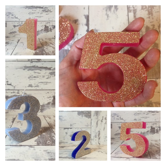 Large Number candle Age candle Birthday Candle by PineAndParty