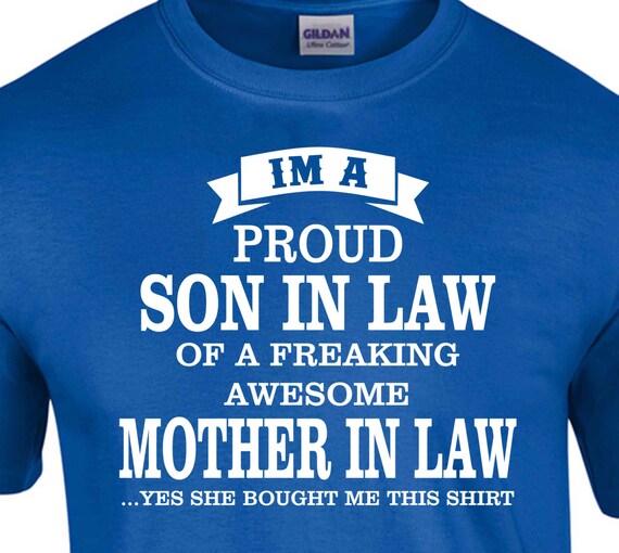 proud son in law t shirt