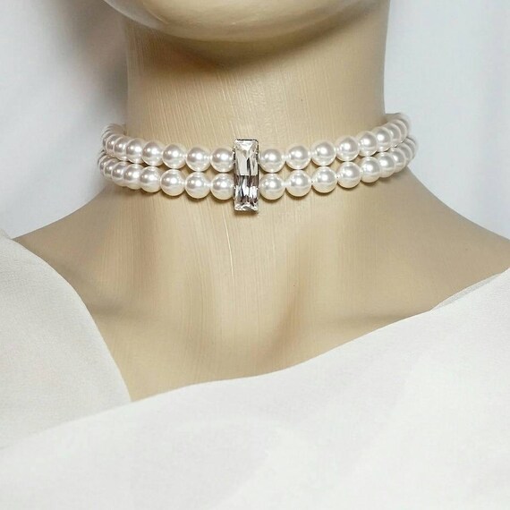 Pearl Choker bridal jewelry wedding jewelry bridesmaids
