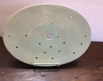 Rare English Antique Ironstone Drain Plate Drainer for Large Platter Not Marked