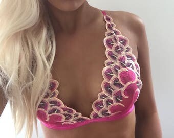 Felicity Bra and Thong Pink Lingerie Set