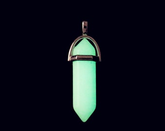 Atlantis necklace pendant, kida necklace making, glow in dark point pendant, atlantis crystal, kida cosplay, atlantis, glow in the dark