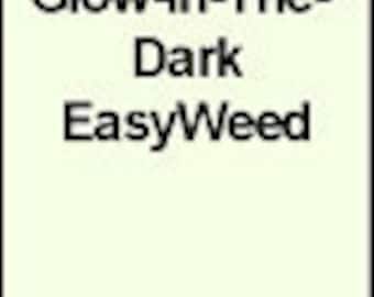 Glow-in-the-Dark Siser Easyweed Heat Transfer Vinyl, 12"x 15" sheet, Glow in the dark HTV, Siser easyweed, Iron-on vinyl, clothing vinyl HTV