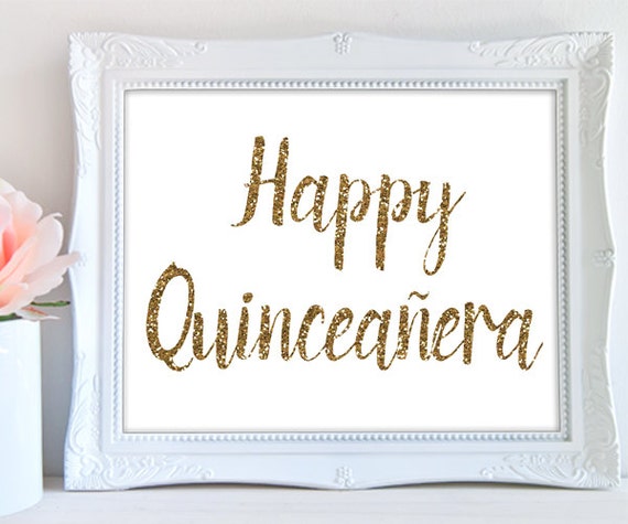 Happy quinceanera PRINTABLE printable quinceaneara sign