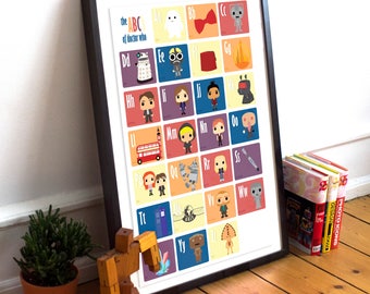 ABC's of Doctor Who ~Printable Poster~