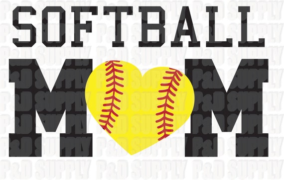 Download Softball Mom SVG DXF Digital Cut file for Cricut or