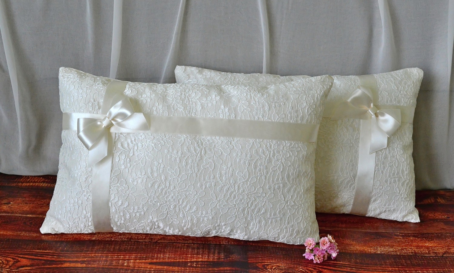 Set of 2 wedding kneeling pillow Ceremony pillow by DittaDesign