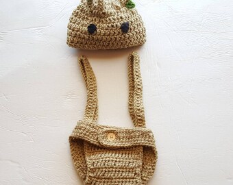 Baby Groot Halloween Costume, Baby Groot Outfit, First Birthday Outfit, Guardians of the Galaxy, I Am Groot, Newborn Photo Prop, Cake Smash