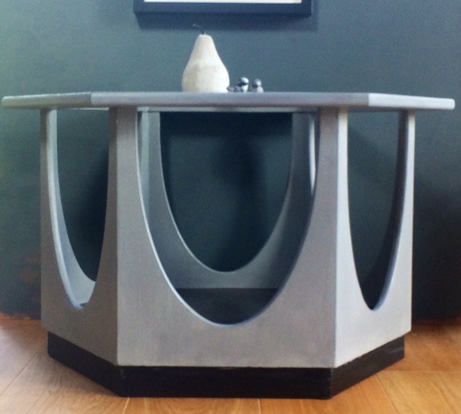 Retro G Plan Hexagonal Painted Teak Danish style Coffee Table