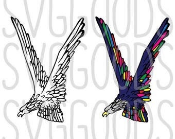 Eagle svg, Patriotic svg, Memorial Day svg, Fourth of July svg, July 4th svg, July 4 svg, bird svg, bald eagle SVG, cut file, svg file