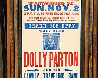 Dolly Parton Letterpress Poster