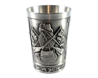 Vintage Large Zinn Becker German, Original Zinn Becker Beer, Vintage Lidded, Beer Zinn Becker, Metal, Engraved Cup