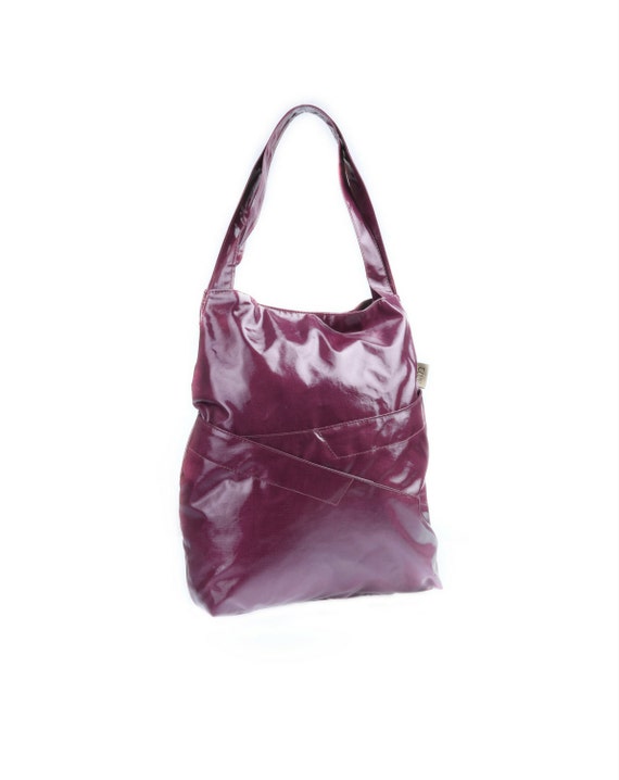Purple Casual Large Fabric Shopping bag Women's Vegan